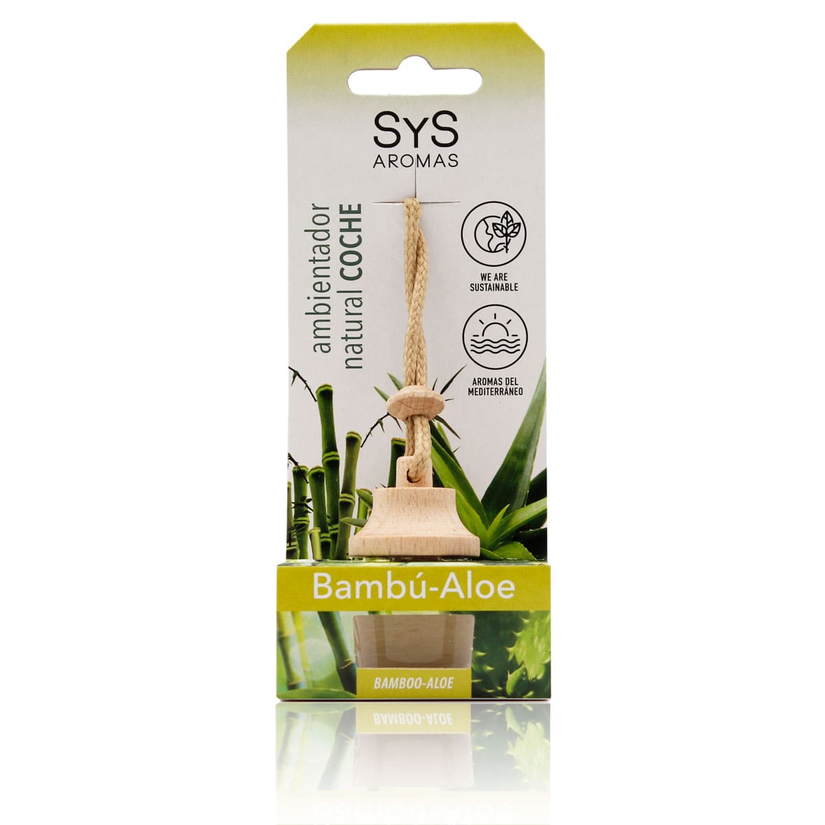 Ambientador Coche Aloe Vera-Bambú 7ml Style SYS Aromas
