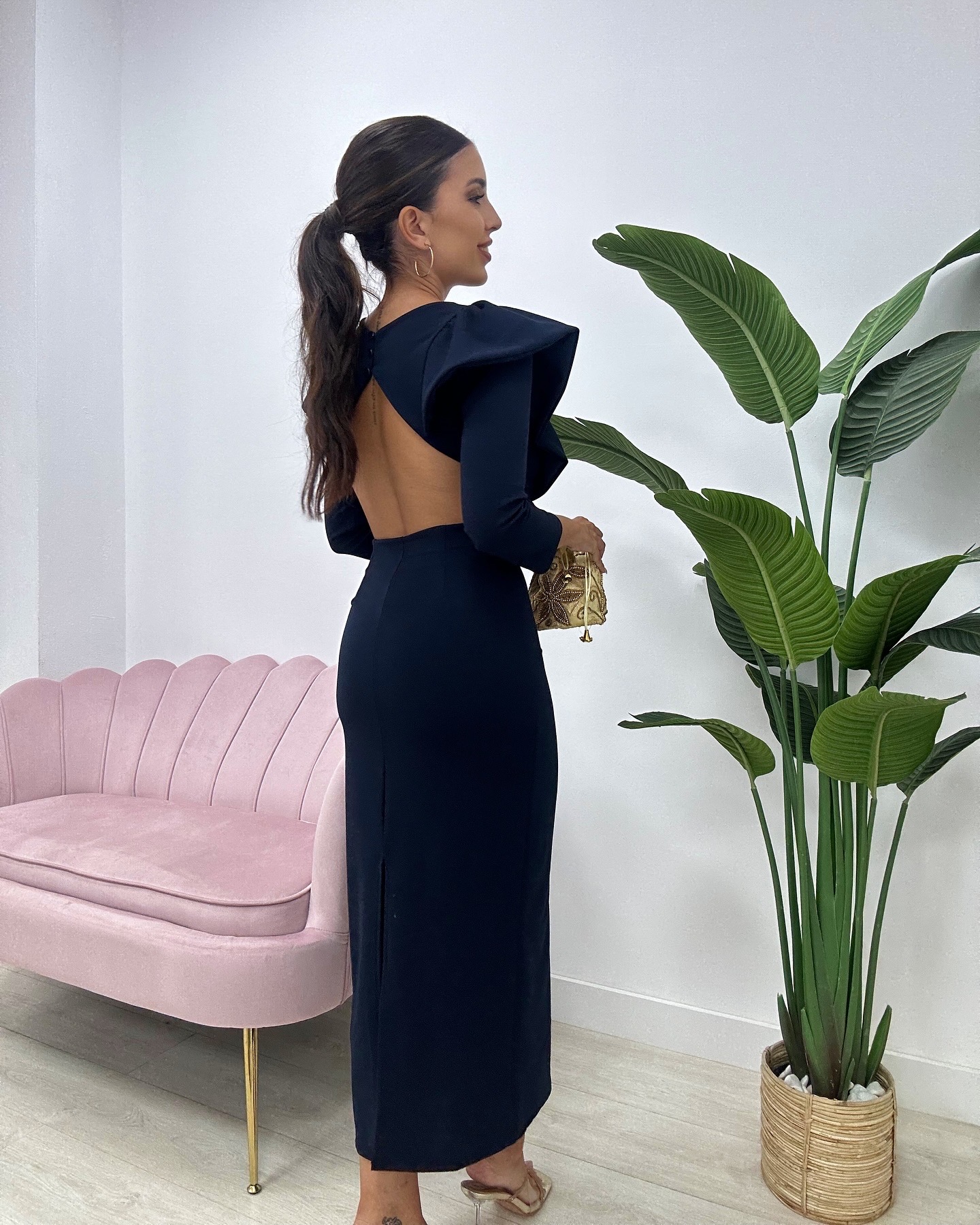 VESTIDO ALBAL AZUL MARINO